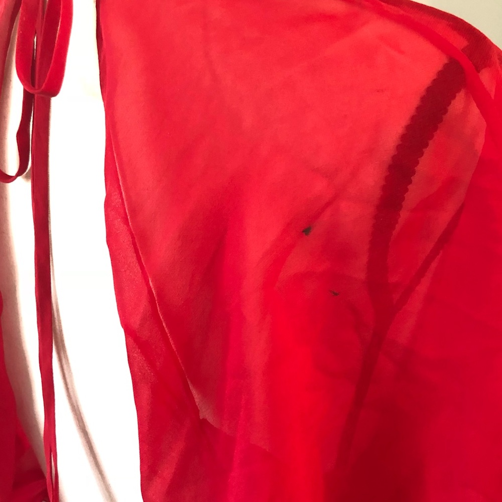 Elizabeth & James Red chiffon dress - Picture 5 of 6